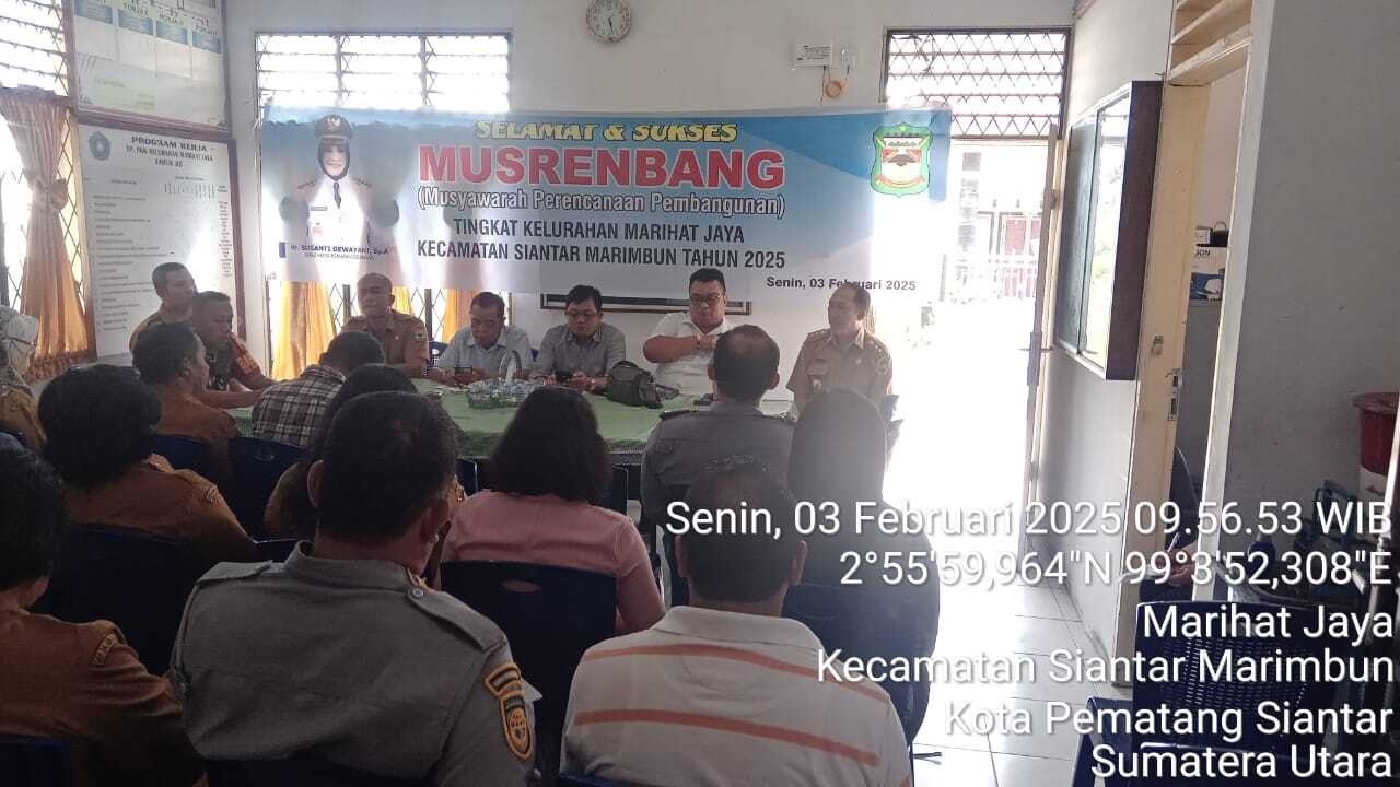 KELURAHAN MARIHAT JAYA DAN PEMATANG MARIHAT MELAKSANAKAN MUSRENBANG 