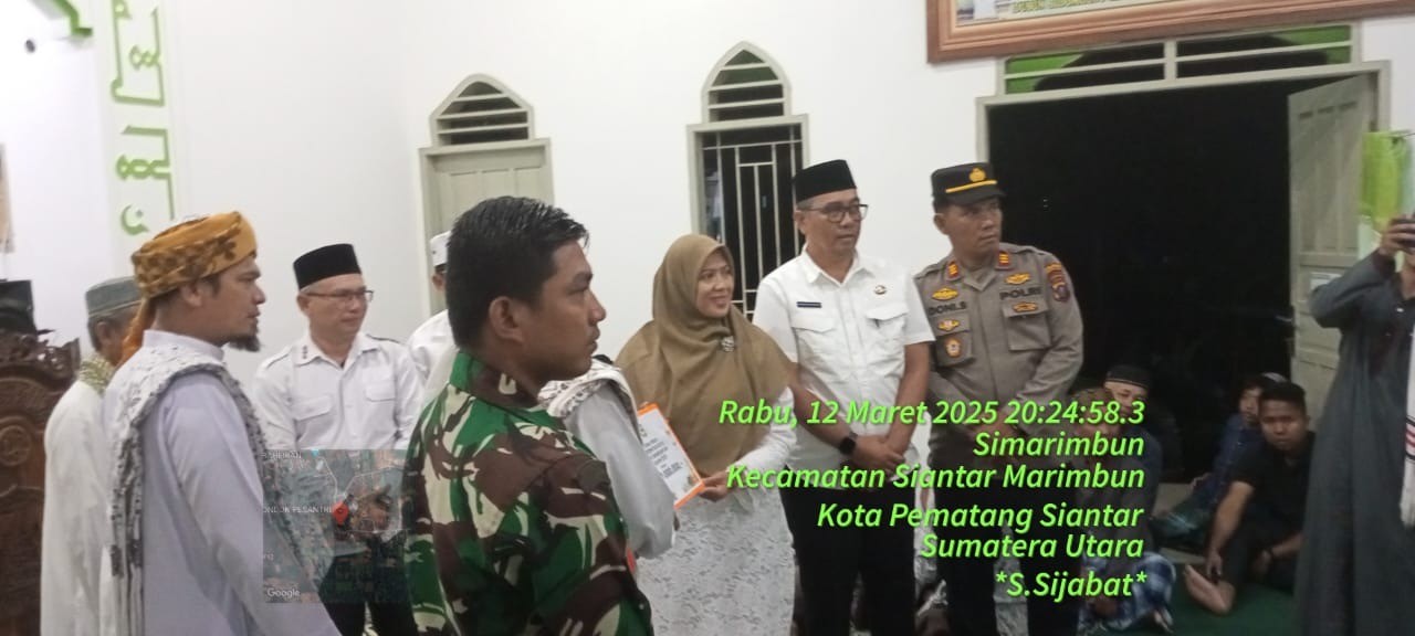 SAFARI RAMADHAN MERAJUT KEAKRABAN PEMERINTAH DENGAN MASYARAKAT DI MASJID AL-AMIN SIDOMULYO KELURAHAN